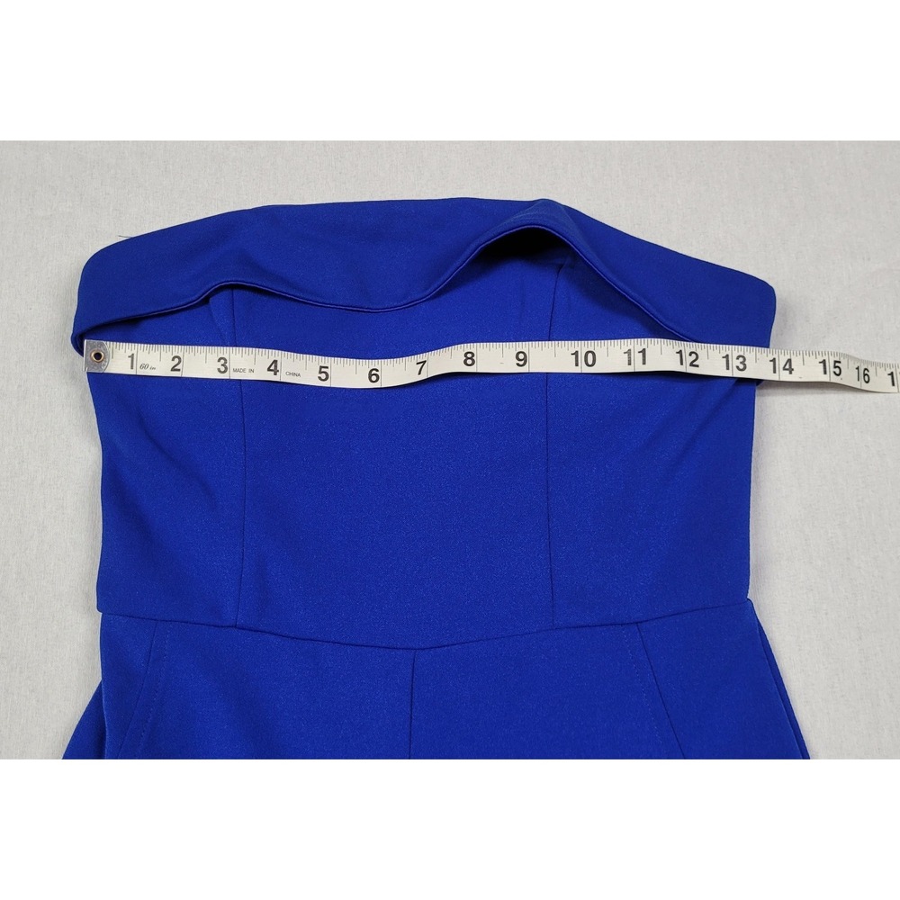 Crystal Sky Royal Blue Strapless Wide-leg Jumpsuit Womens Size S - Picture 6 of 8